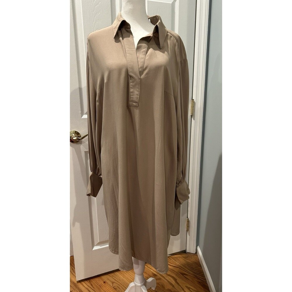 H & M Loose Fit Shirt Waist Style Dress Size L